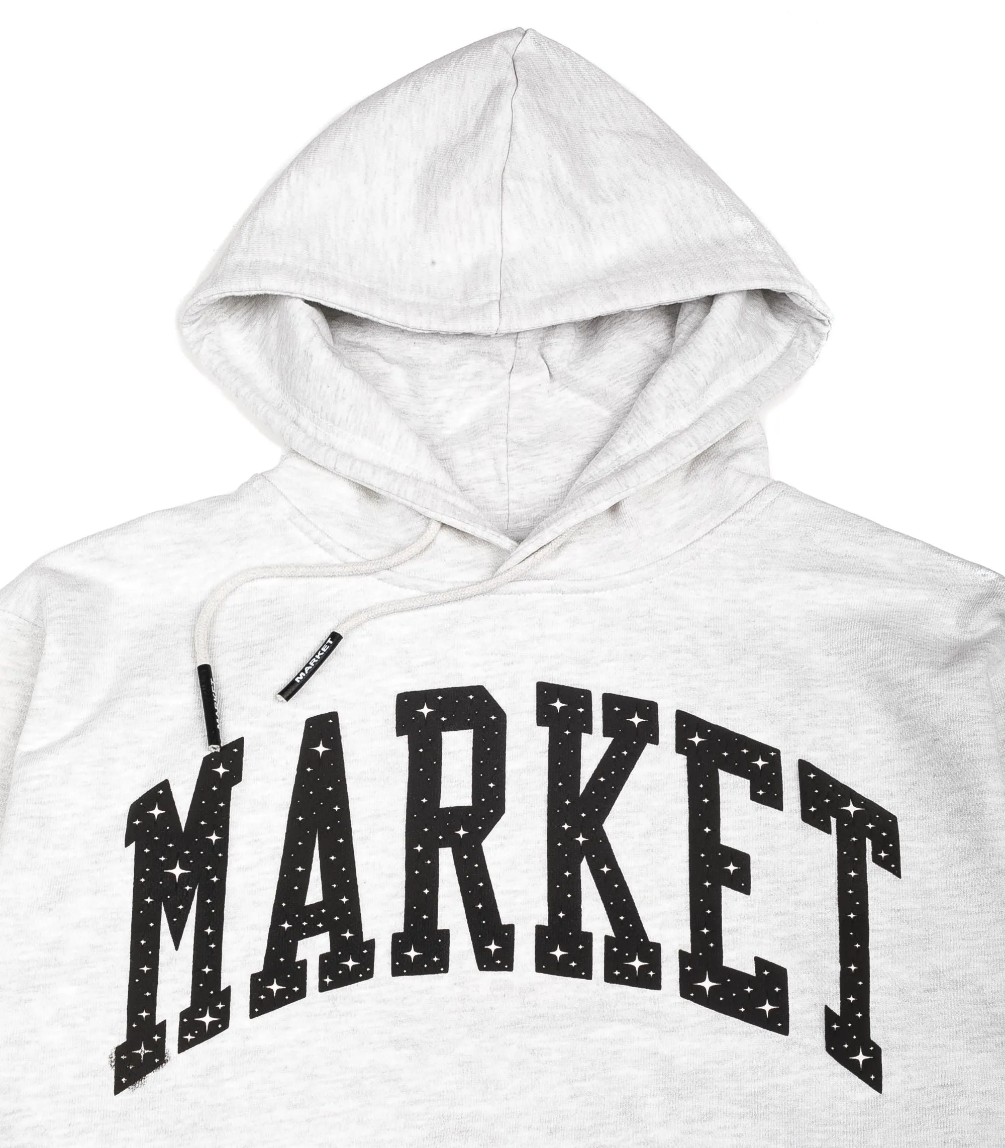 Market Arc Puff Hoodie Gray Man