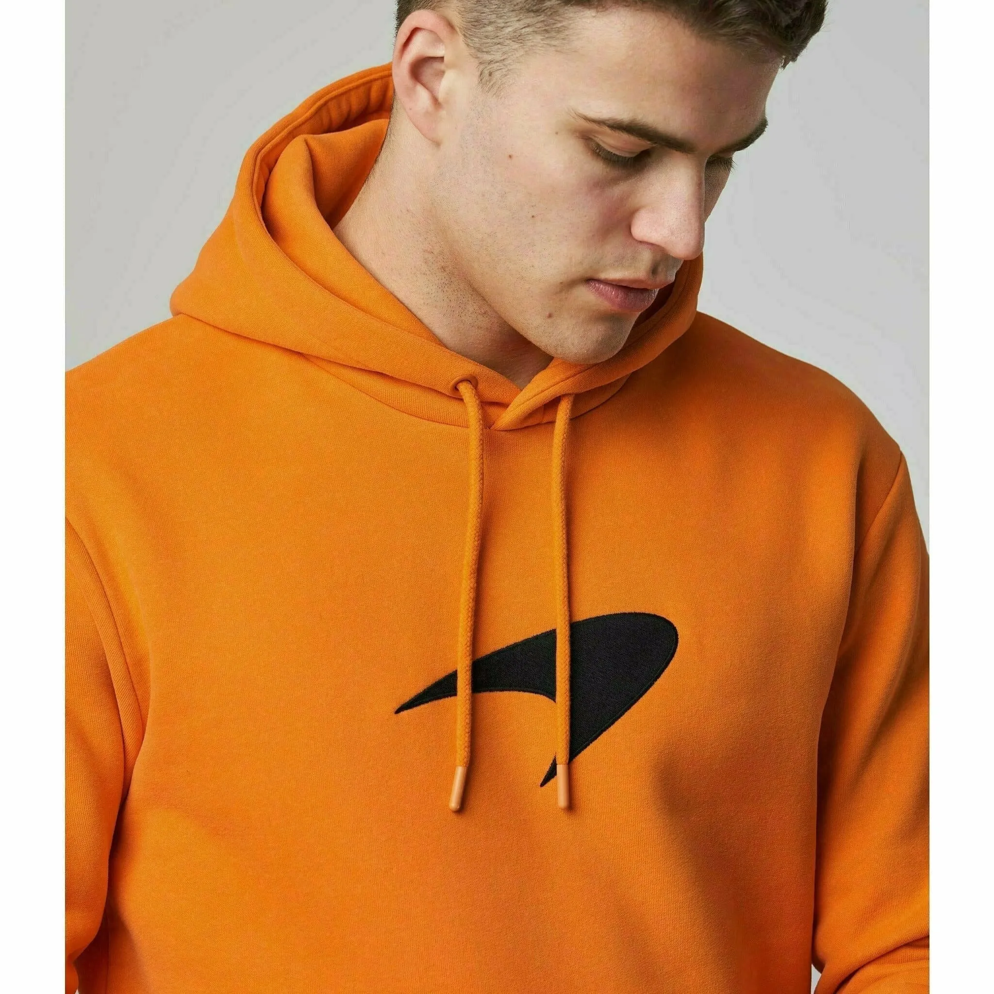 McLaren F1 Men's Speedmark Logo Hoodie -Papaya/Phantom