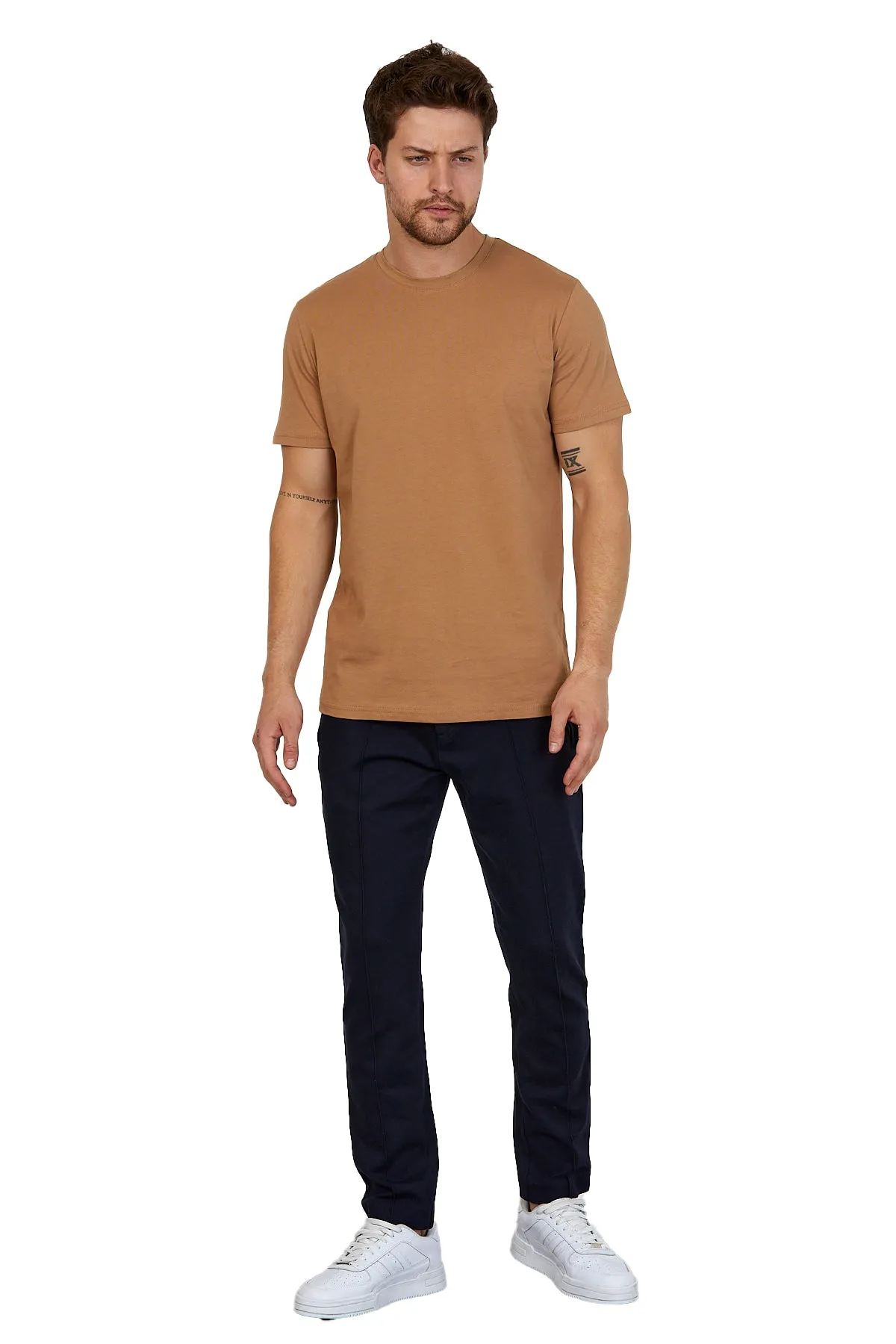 Men's Short Sleeve Crewneck T-Shirt in Combed Turkish Cotton