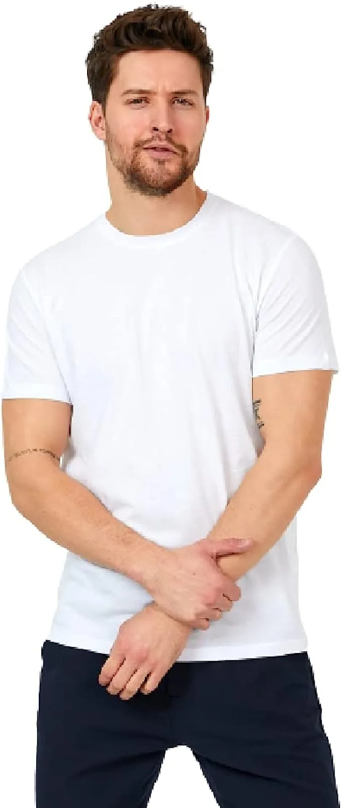 Men's Short Sleeve Crewneck T-Shirt in Combed Turkish Cotton