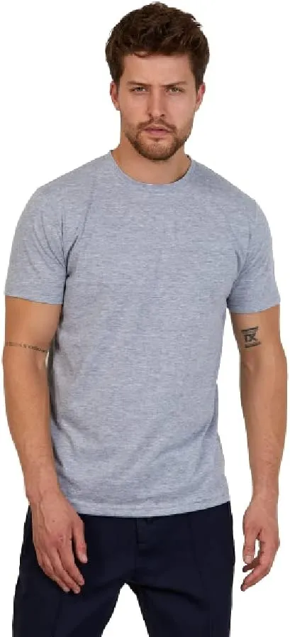 Men's Short Sleeve Crewneck T-Shirt in Combed Turkish Cotton