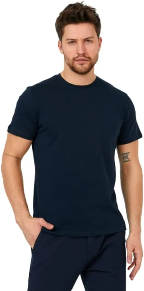 Men's Short Sleeve Crewneck T-Shirt in Combed Turkish Cotton