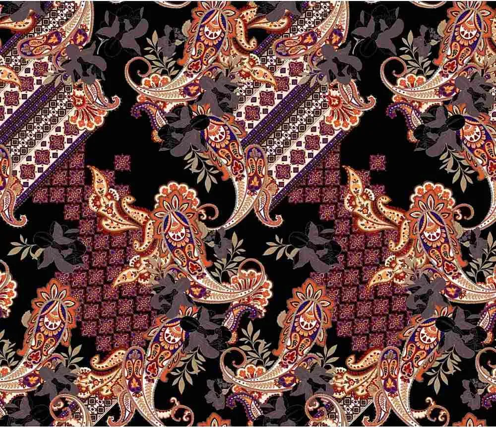 PAISLEY PRINTED ON YORYO CHIFFON NFP190407-054