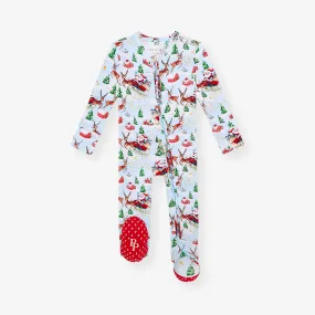 Pere Noel Footie Zippered One Piece