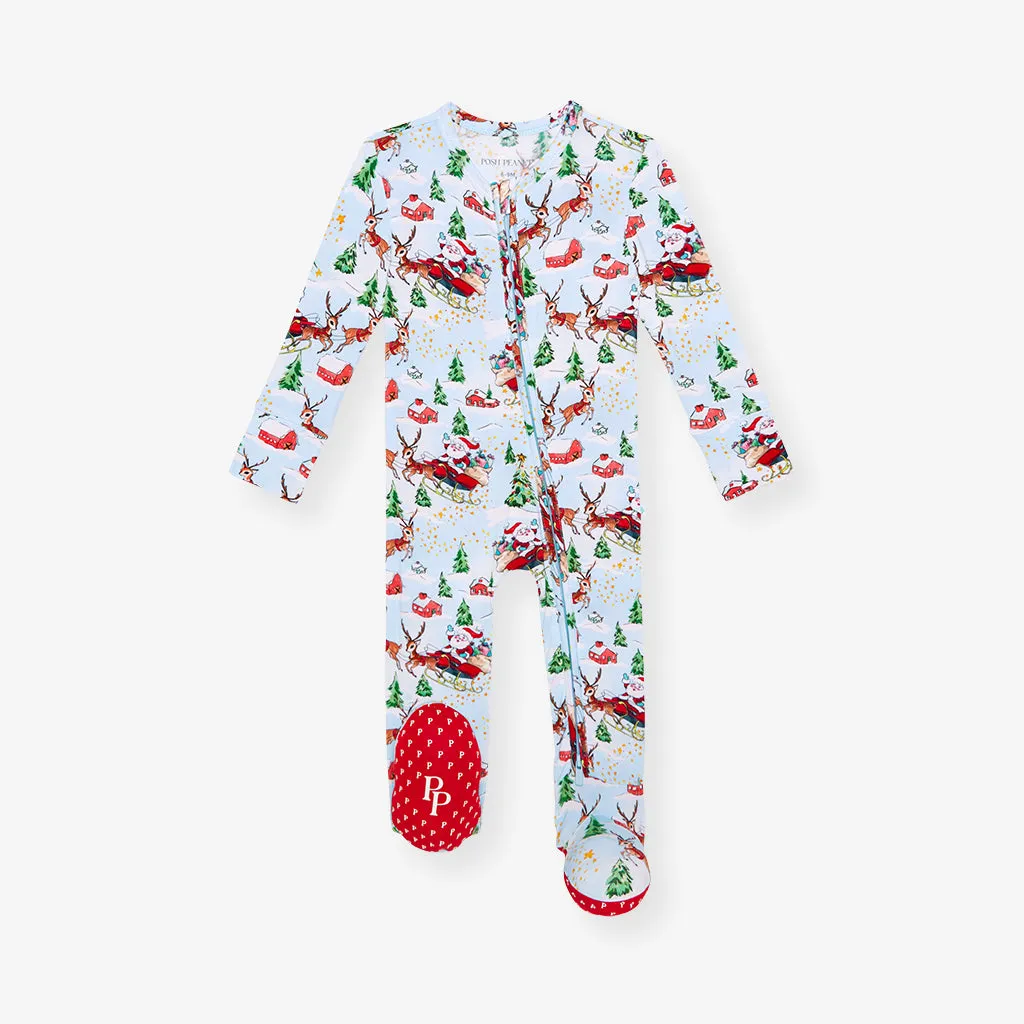 Pere Noel Footie Zippered One Piece