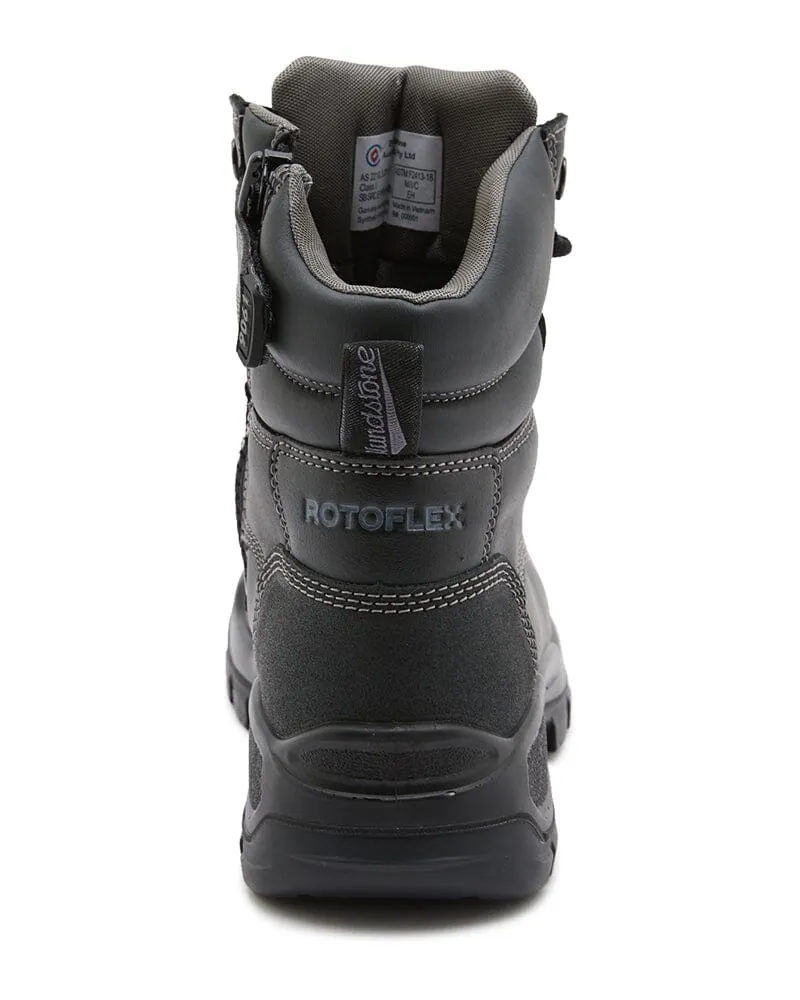 RotoFlex 9061 Zip Side Safety Boot - Black