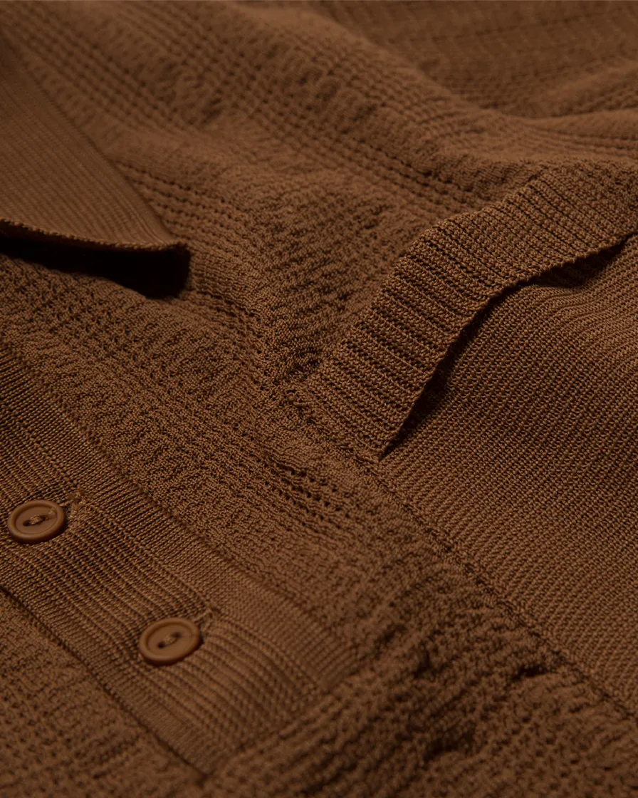 Rusty Jaquard Knit Polo Shirt