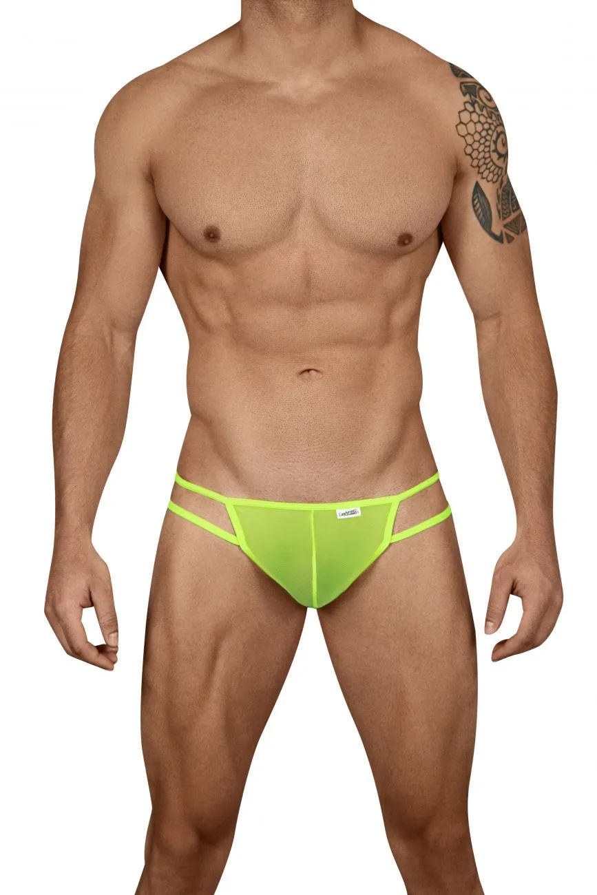 SALE - CandyMan 99435 Mesh Thongs Green