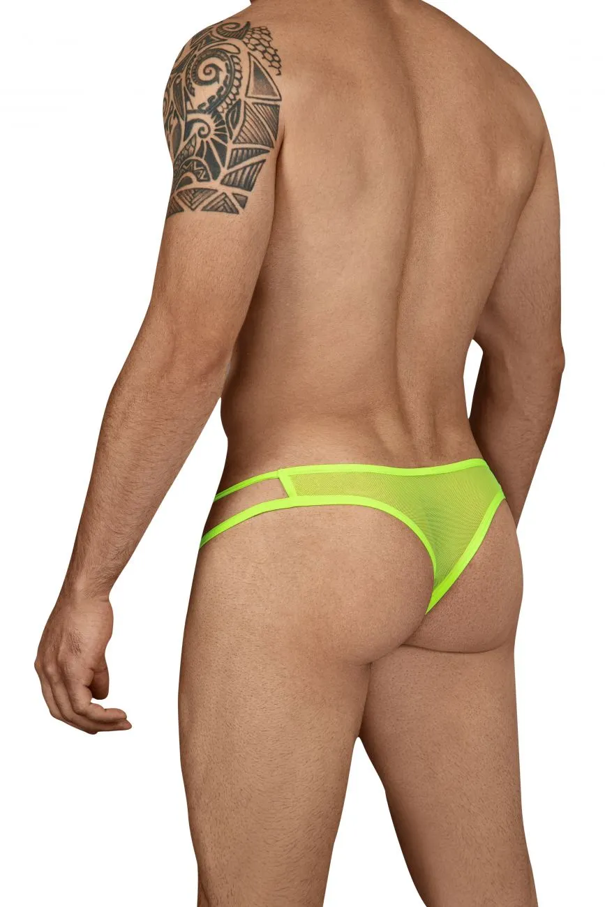 SALE - CandyMan 99435 Mesh Thongs Green