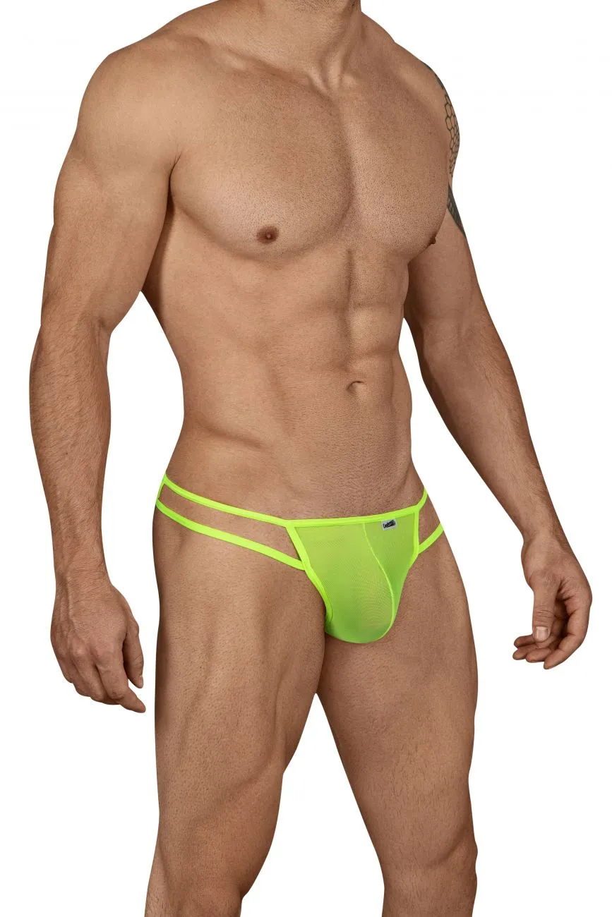 SALE - CandyMan 99435 Mesh Thongs Green