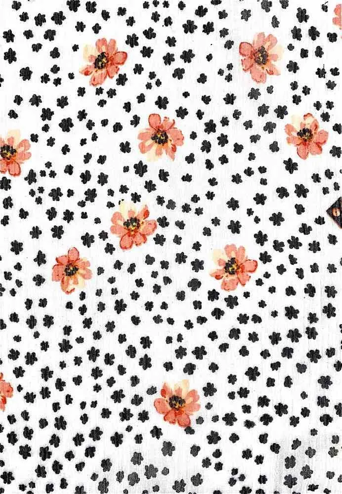 SMALL FLORAL PRINTED ON YORYO CHIFFON NFF190614B-054