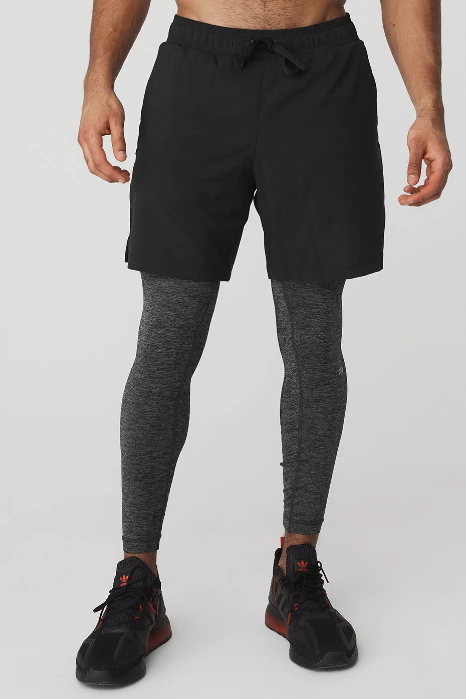 Stability 2-In-1 Pant - Black/Dark Grey Marl