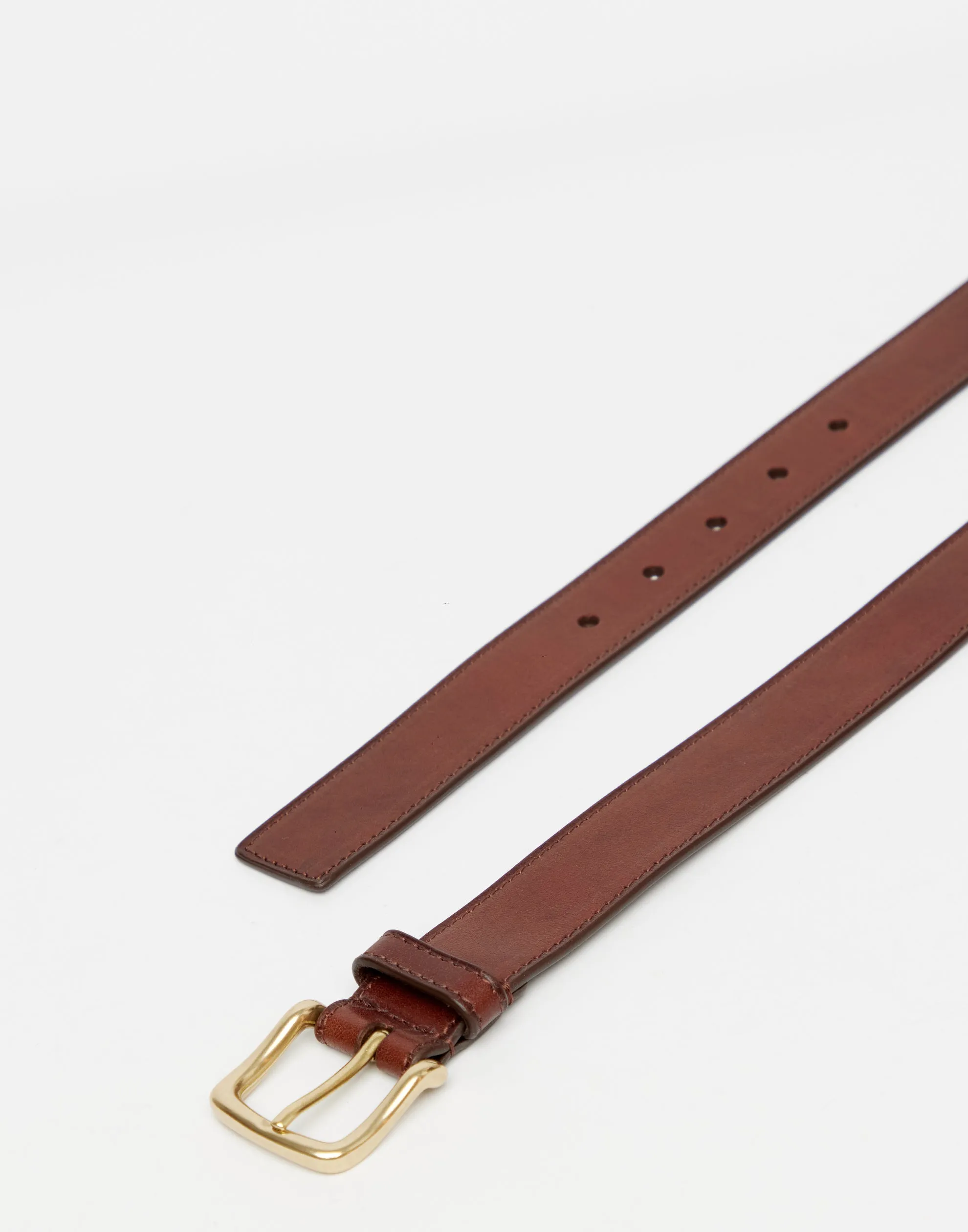 Tan Brown Leather Taormina Media Belt