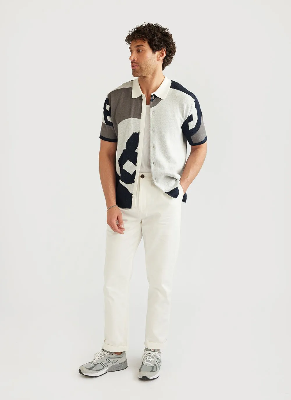 The Puddy Knitted Shirt | Seinfeld x Percival | Cream with Black