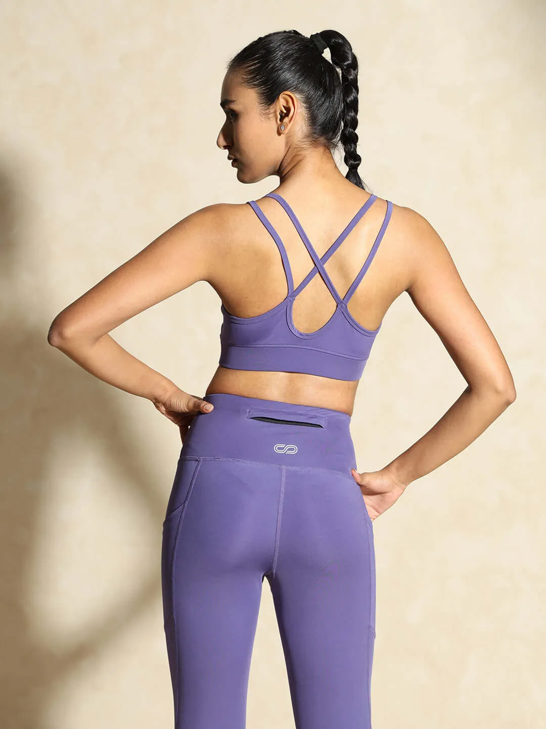 Yoga Strap Back Bra Iris